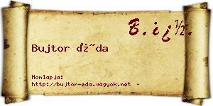 Bujtor Éda névjegykártya